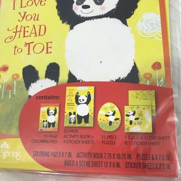 Day spring Fun Set Activity Book Puzzle Panda kids children boy girl gift - Picture 3 of 4